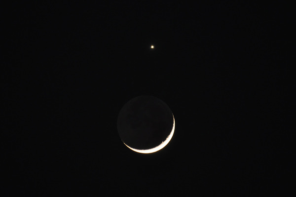 でも、月と金星はいい感じに撮れた！