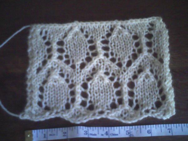 Washed swatch cogwheel lace. o0o. Ahh.