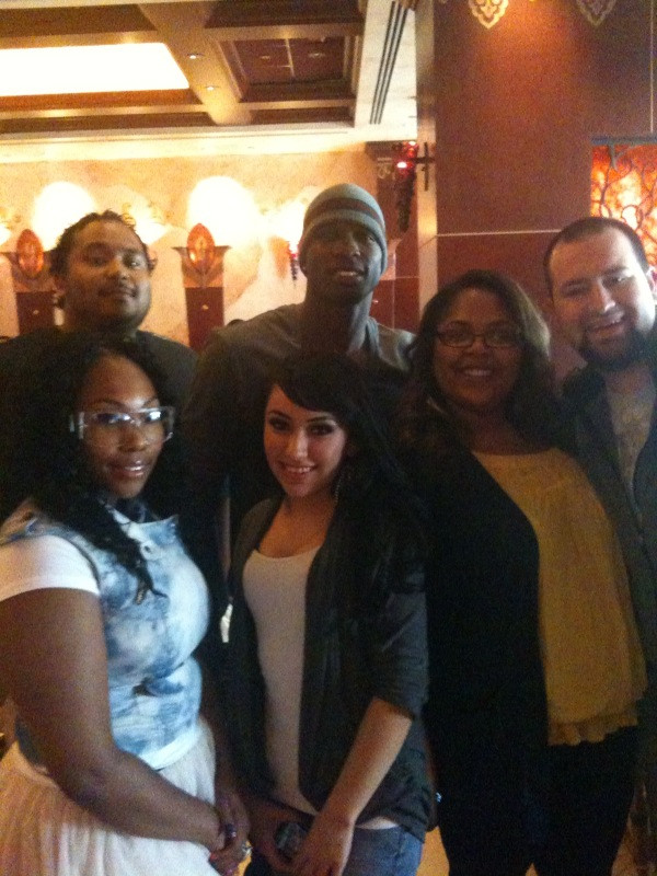 Contest winners that won to come and support me tonight on DWTS