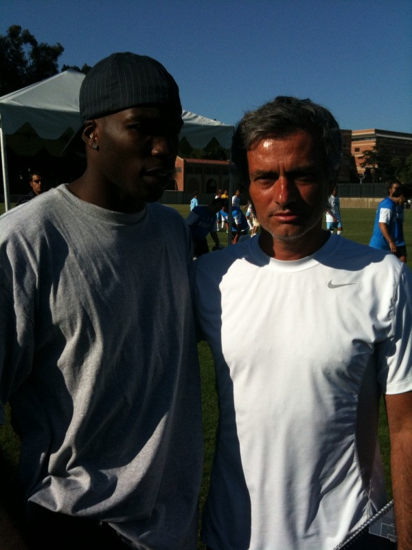 Me and Jose Mourhino, head futbol coach of Inter Milan