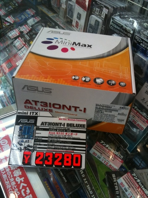 ASUSのファンレスIONマザーがパソコンハウス東映に再入荷。23280円。