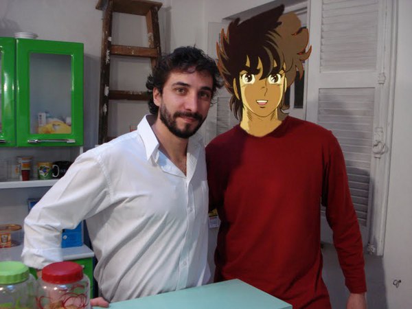 E olha quem passou pela Dubrasil para desejar sorte na dublagem de Lost Canvas.