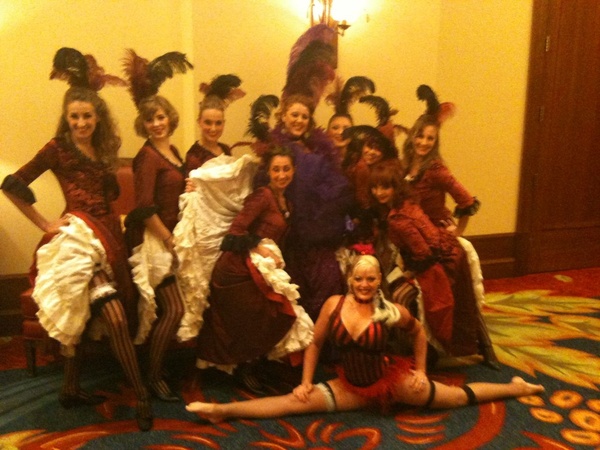Me and the can can girls at our show in TX..!sweet