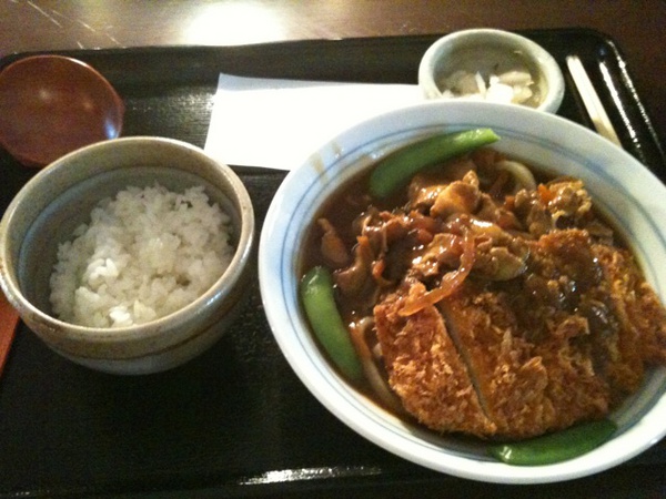 6月に開店する前のプレオープン中らしい。イタリアンカレーうどん、ちゃんぽんカレーうどんなど革新的なメニューが並ぶが、私は安全策でカツカレーうどんを選択。かなりボリュームがあって、おなかいっぱい。味は……まあこんなもんかな。