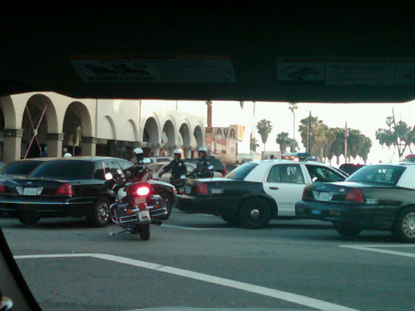 Gang riot in venice beach...thanks for the warm welcome LA :)