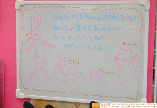 「先日店内をちょっと改装しました!!奥の方が変わりましたよ〜!!ぜひよっていってね!!のぞいていってね!!」サンコー レアモノショップ秋葉原総本店