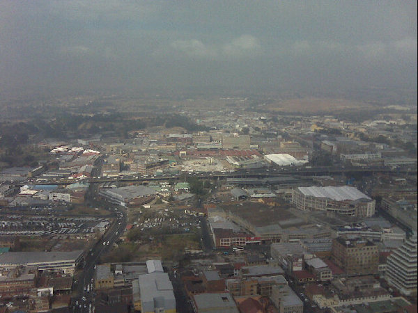 Mall is 50 stories, 200 shops. This view of Jo-Burg makes up for the fact they still selling Ponys