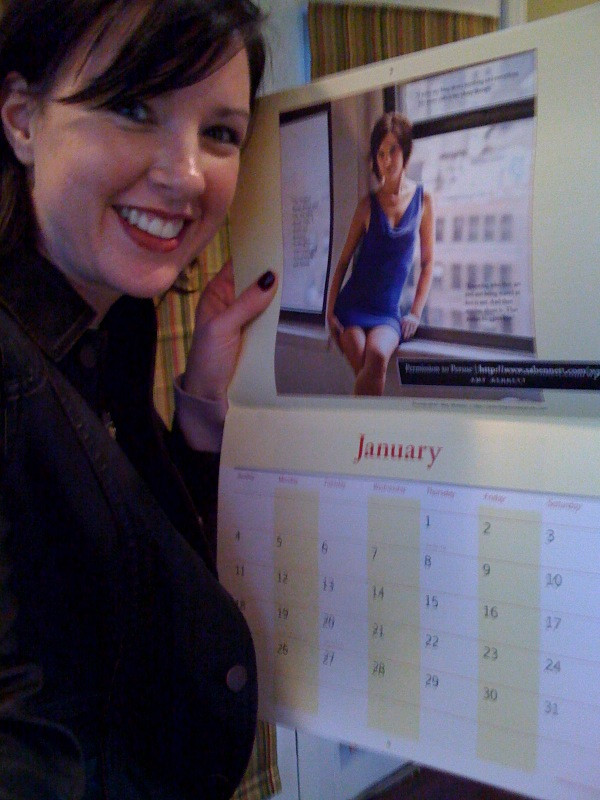 I got my hot blogger calendar!!!!  Love it!!