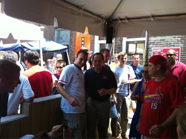 The mayor just showed up: 