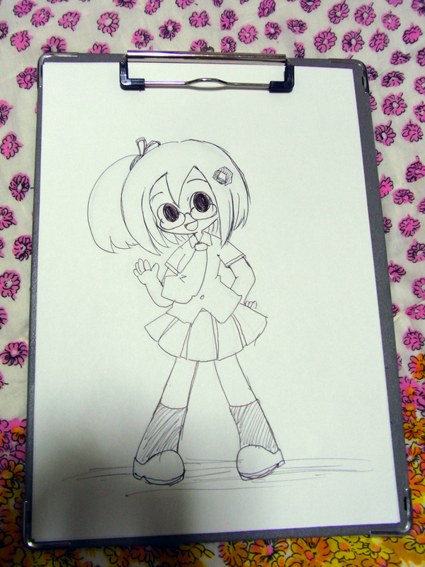 ikinaさん描き初め、下書き
