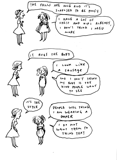 today I shopped for a bridesmaid dress