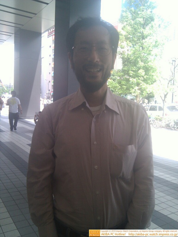 AKIBAX 15時のステージは“神様“Intel天野氏。遅刻せずに無事会場入り。