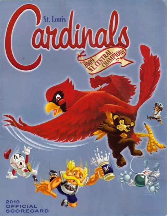 Really impressed with this year's official Cardinals scorecard cover art: 