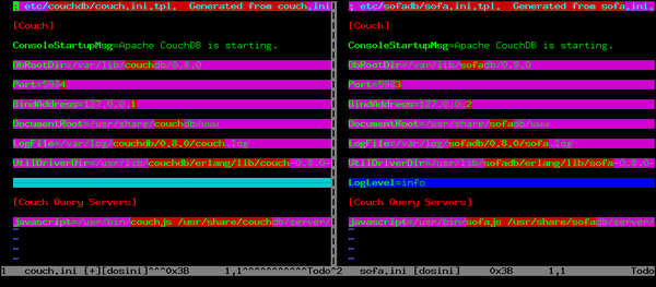 Vimdiff example