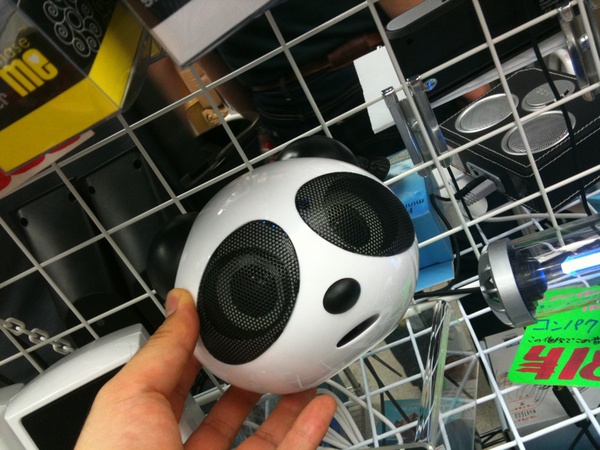 パンダスピーカー発見、これはかわいい(笑 SOUTHTOWN437にて。 (編集S)