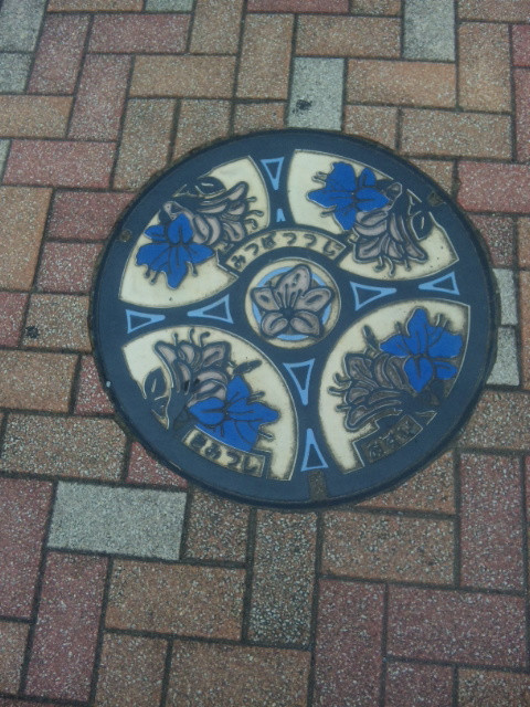 みつばつつじのマンホールがありました #manhotalK