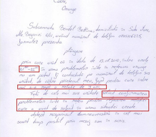 O relatie de 3 ani, distrusa din cauza serviciilor Orange! :-)))