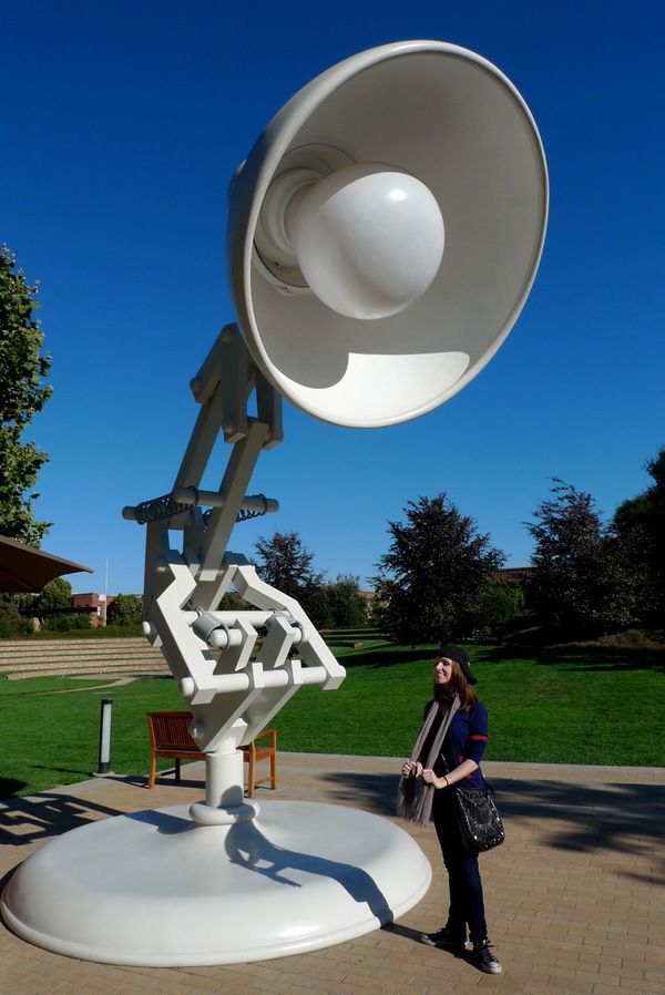 At Pixar with Luxo jr! (Yes that's a backward Pixar cap I'm sporting... don't be jealous)