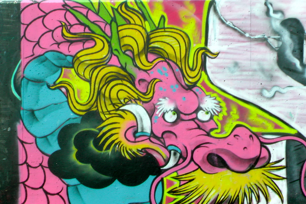 More Epic Seawall Art...makes eating Yakisoba so much more fun!