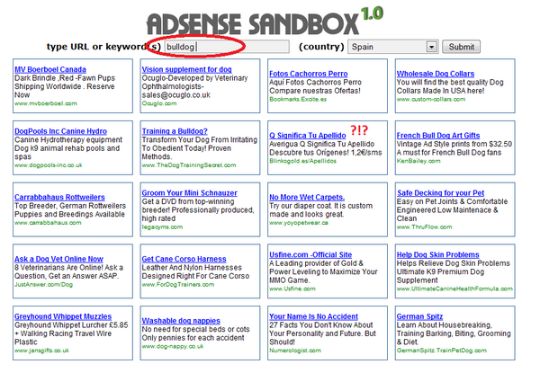 Me parece que así no anda el adsense para publisher... Aunque si veo una GRAN chance para advertisers...