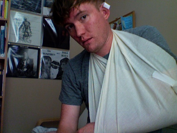 When stage-diving goes wrong. UNLOL.