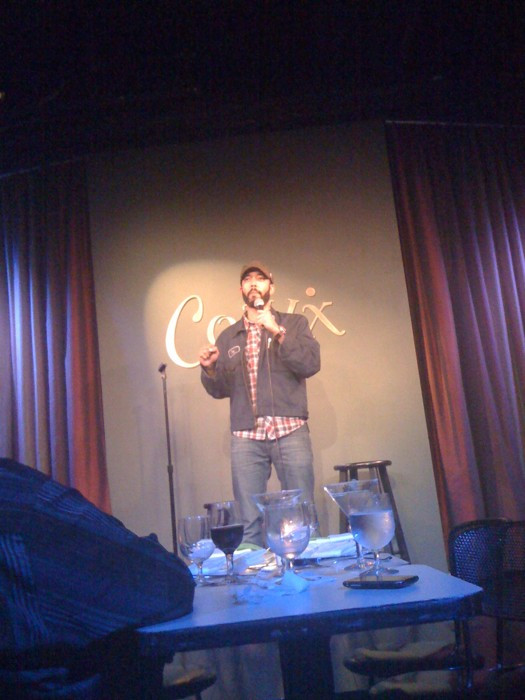 At Comix for stand up comedy, comedians were writers for Daily Show, including Wyatt Cenac!! He was hilarious!