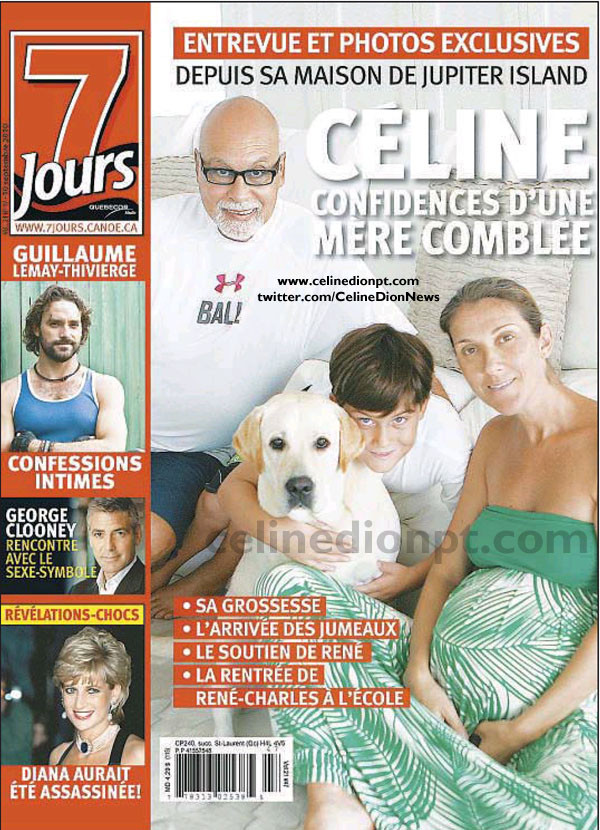 Exclusive: The first picture of Celine Dion pregnant with twins