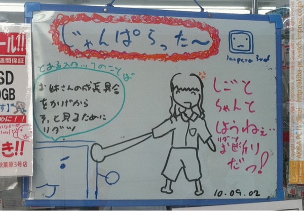 「お姉さんの成長具合をかげからそっと見るためにリダツ(とあるスタッフのことば)しごとちゃんとしようねぇ…リダツお断りだっ！」じゃんぱら秋葉原3号店