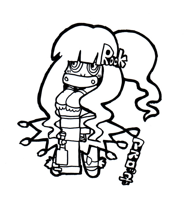 デフォルメアスロッ子ちゃんを描いてみたよ。こういうの描くのおもしろいです！