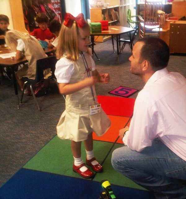 This ADORABLE kindergartener welcomed @ProdJay &amp; @EducationNation crew to Forest Lake Elem.
#EducationNation

