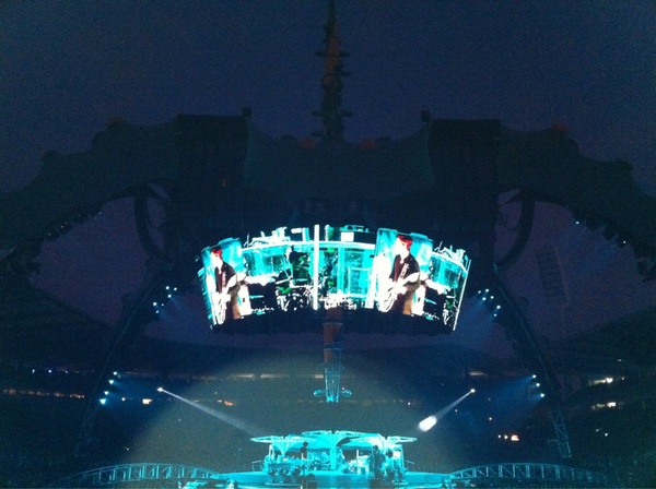 Interpol als voorprogramma van U2, big fun!