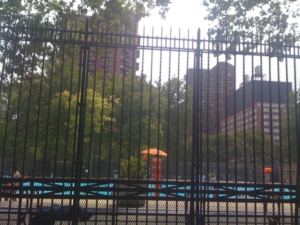 No phones allowed in the pool, but here it is from the outside!