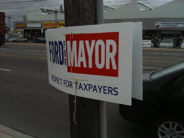 @RobFordTeam illegal signs #1 &amp; #2 #Voteto