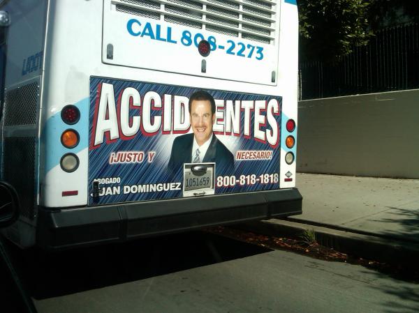 You know you're back in LA when...    I love Abogado Juan Dominguez.