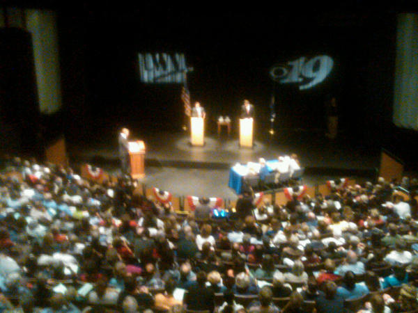 View of the #va05 debate from above, regardless of your political preference, a great view of democracy at work #in #cbs19