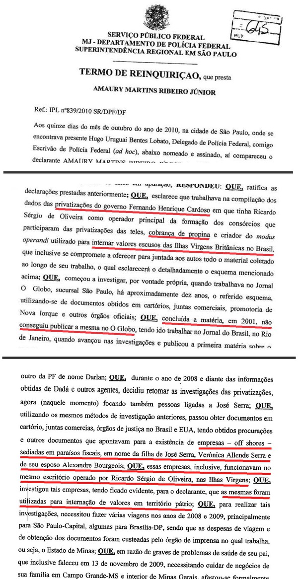 Privataria tucana, censura da Globo e empresas da filha de Serra nas Ilhas Virgens. JN? #GloboMente #VejaMente 