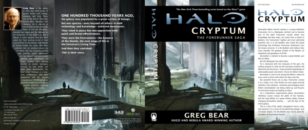 Finalized jacket artwork for the hardcover of Greg Bear’s Halo: Cryptum (coming January 2011)