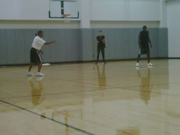Coach Jordan working with Sammy & Jason