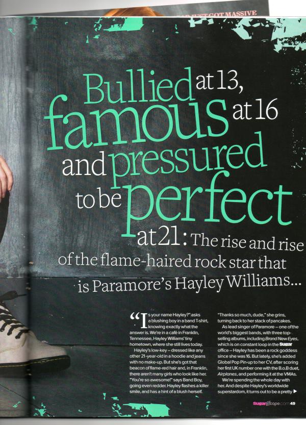 @yelyahwilliams' interview in 'Sugar' *(page one.)