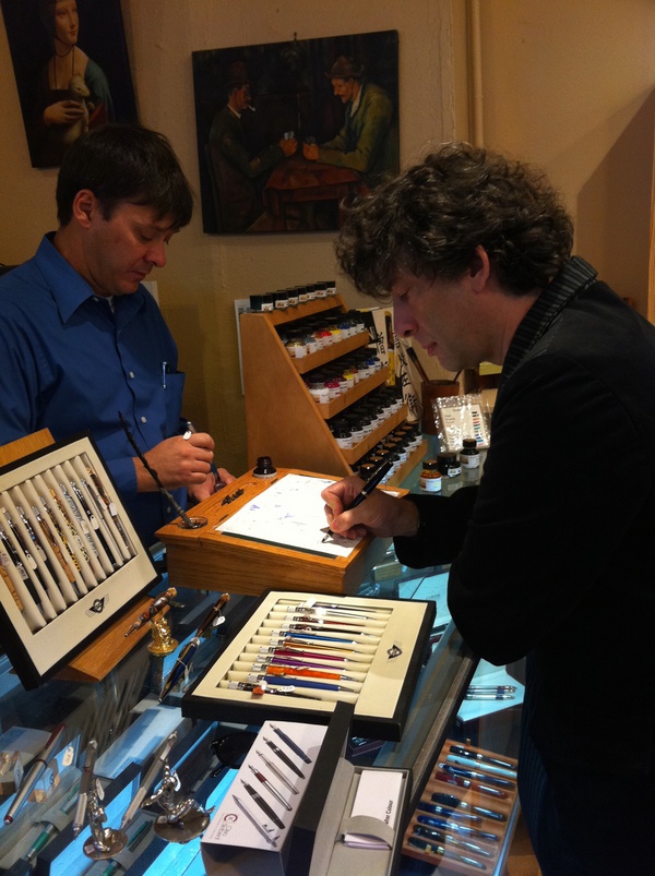 it is indeed time to start the new book. @neilhimself is taking the plunge and Testing Pens. 