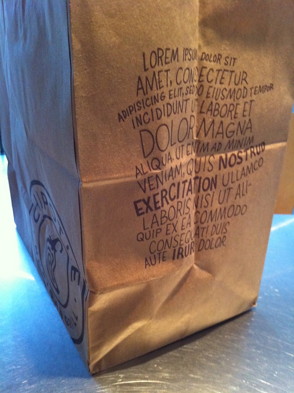 Chipotle #FAIL on bag text 