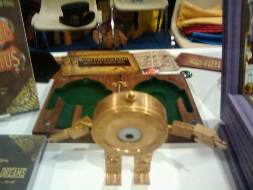 The clockwork clank.