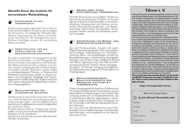 Spart Euch den weg ins entfernte #Terror camp. Seminare gibts auch in der Heimat: 
