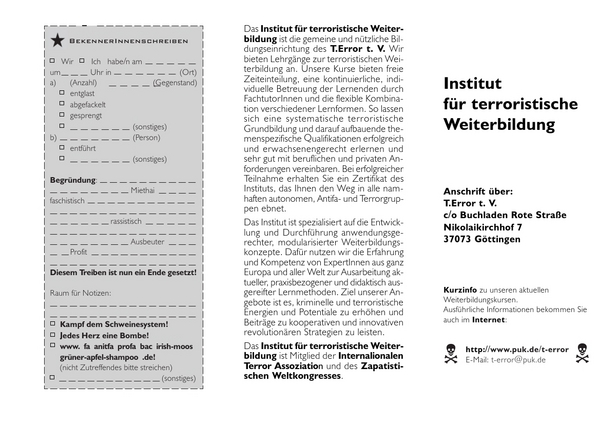 Schulung zum #Terrorismus