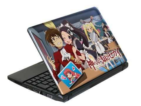「神のみ」のネットブックが登場！　天板のデザインはオリジナル作画！　桂馬、エルシィのオリジナル音声テーマも４種収録！ 69800円と高額商品だが、コレは買いだぞ！！ 「パソコン工房」のサイトにて予約受付中！ 【SP山】
