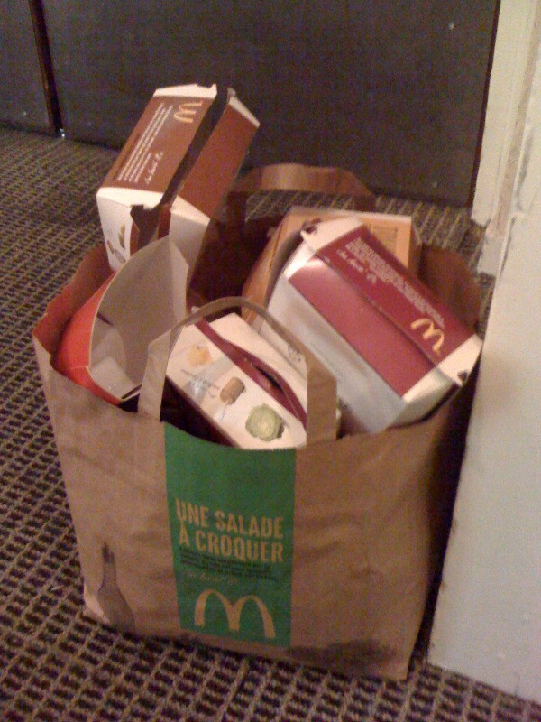 Spied, successful #tdf team secrets. Saw this being disposed of from a team dining room this evening...