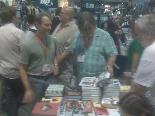 Matt Groening just picked up The Red Monkey Double Happiness Book by Joe Daly and checked out our other new stuff. #sdcc