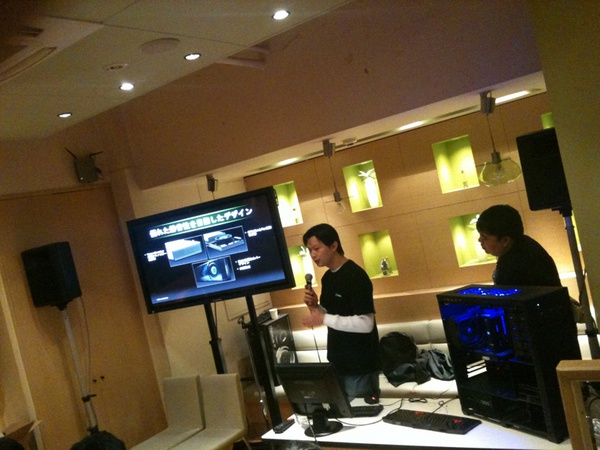 リナカフェではリンクス感謝祭2010実施中。ただいまNVIDIAのセッション中。