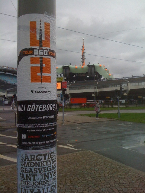 It's gonna be crowdy here tonight outside @Ullevi stadium, you can see the screen from here