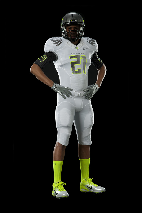 High quality image of Oregon's BCS champ uniforms by Nike